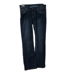 Mudd Bootcut Jeans with a Light, Wash Embroidered Pockets, Bold Stitching SZ 5